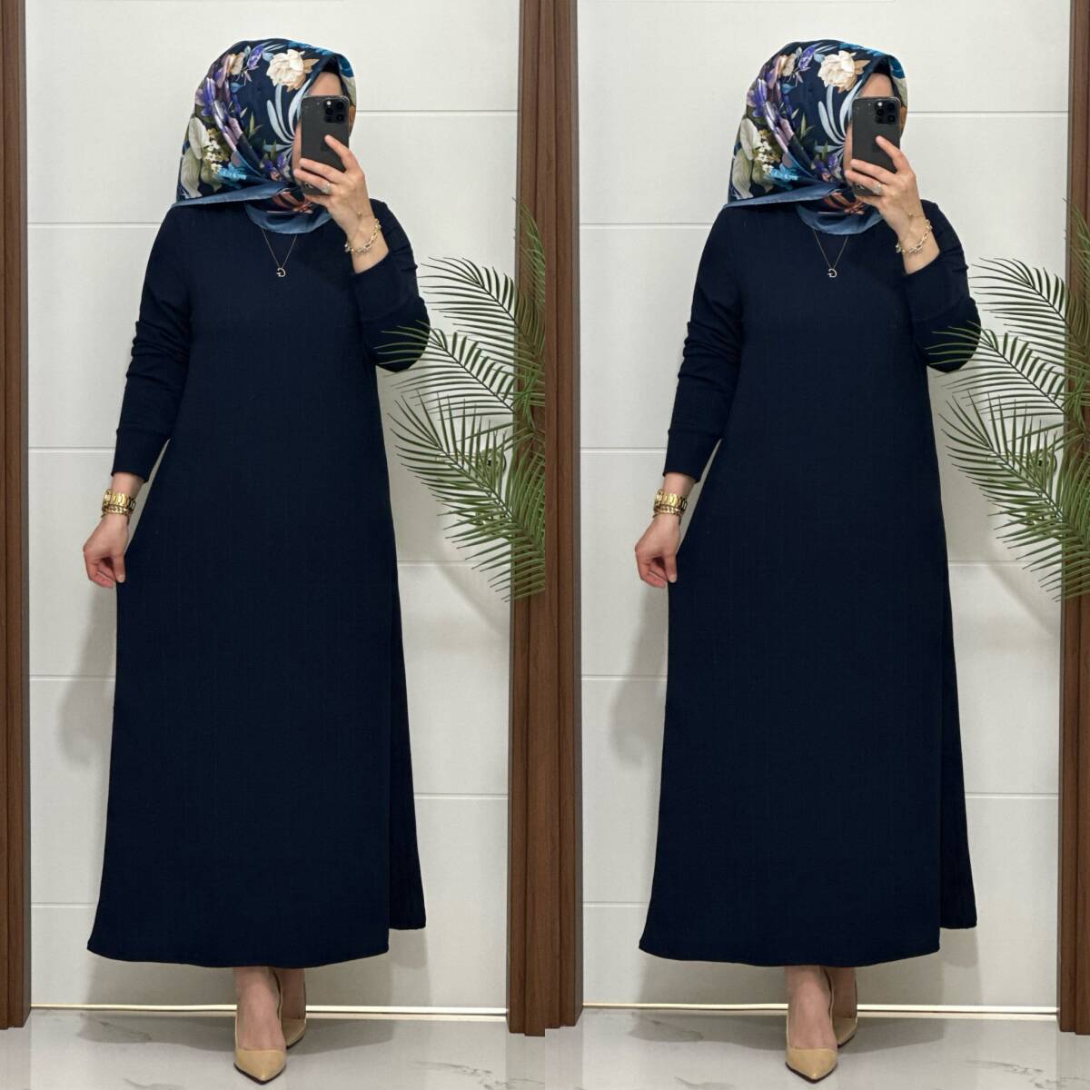 F13 K 90 LACİVERT NADİDE ELBİSE - 3