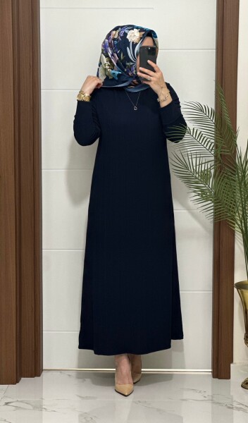 F13 K 90 LACİVERT NADİDE ELBİSE - 2