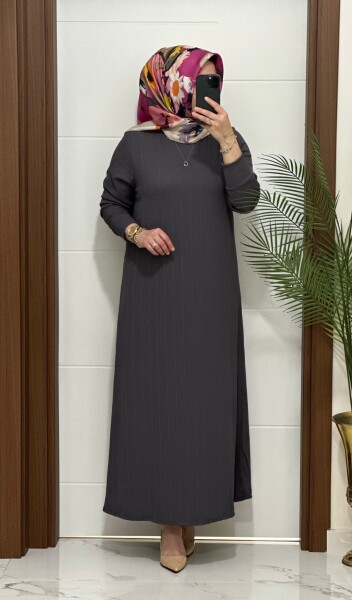 F13 K 90 ANTRASİT NADİDE ELBİSE - 2
