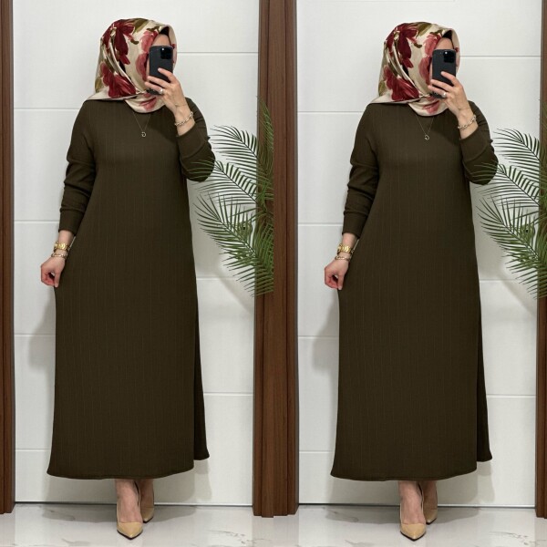 F13 K 90 HAKİ NADİDE ELBİSE - 3